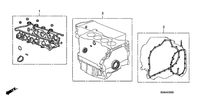 ENGINE/GASKET KIT (L4) for 2007 Honda ACCORD COUPE #1