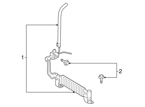 Land Cruiser POWER STEERING OIL COOLER