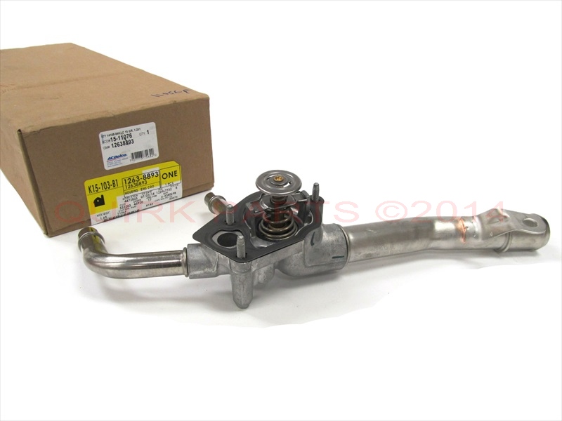Engine Coolant Thermostat Housing Assembly 12638893 | Aluminum Alloy For Chevrolet Traverse V6 3.6L 09-17