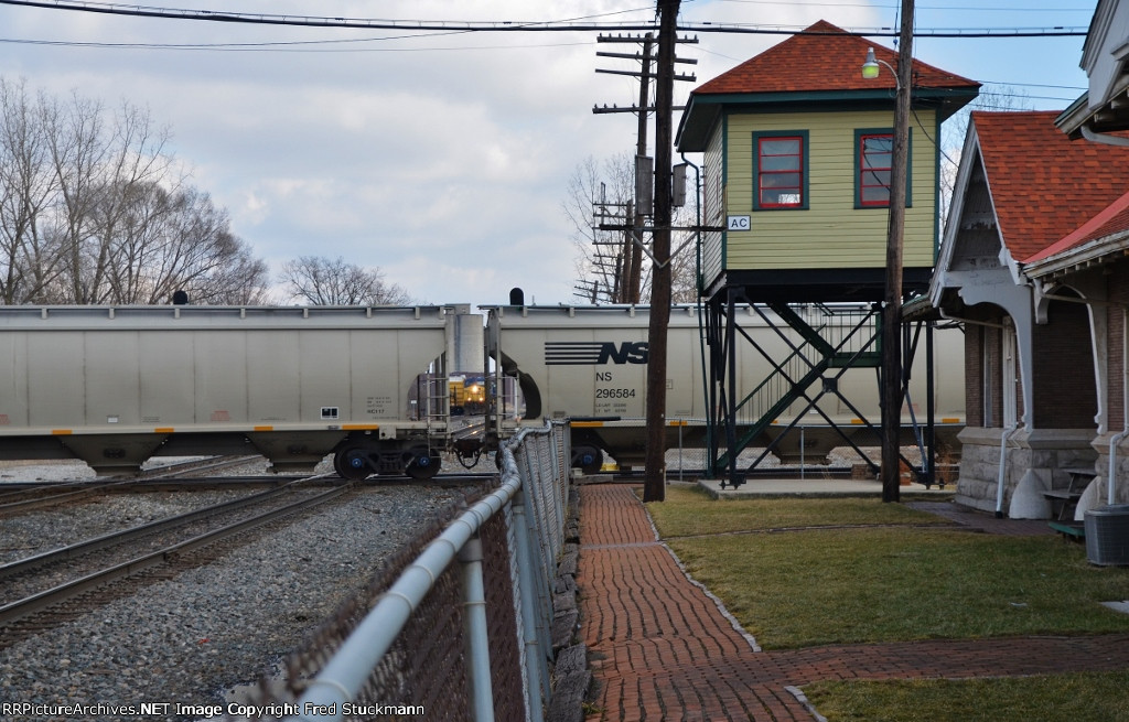CSX waits patiently.