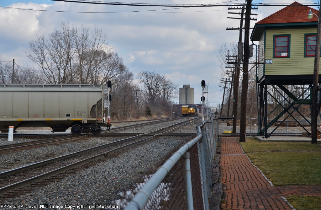 NS clears the diamond, CSX will be next.