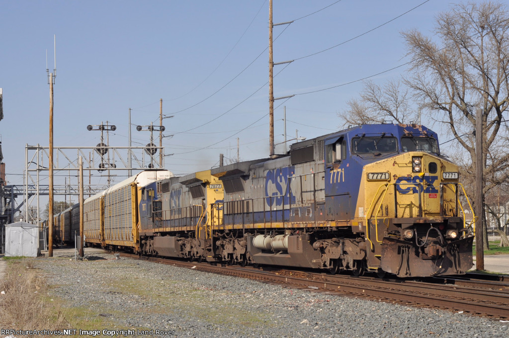 CSXT 7771 On CSX Q 227 Southbound