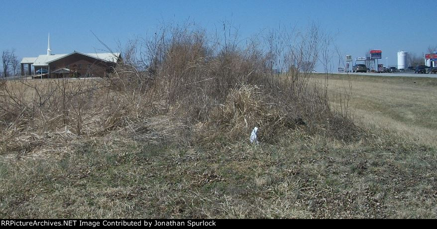 Ex-Rock Island right-of-way, looking west near Trinity Southern Baptist Church