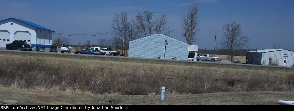Ex-Rock Island right-of-way, looking north near Trinity Southern Baptist Church