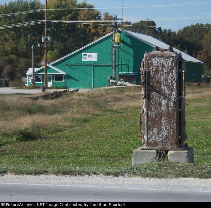 Former relay case, looking north