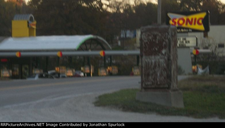 Former relay case, looking west