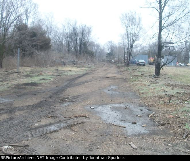 Ex-RI ROW, looking east near former depot