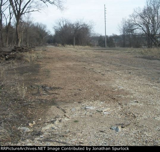 Ex-RI ROW, looking east