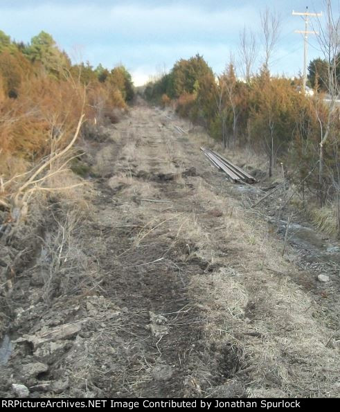 Ex-RI ROW at Idel Rd., looking east
