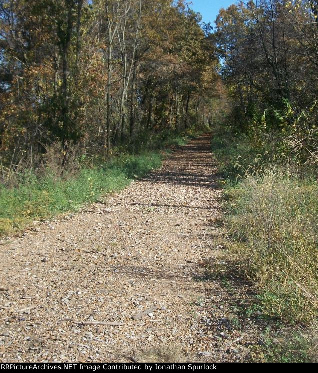 Ex-RI crossing at MO Hwy WW, looking east