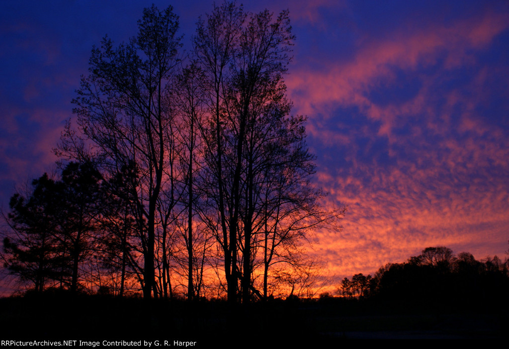Five hours after leaving Grundy I am almost home.  I pulled off the road in Bedford, VA to grab this fiery sunset