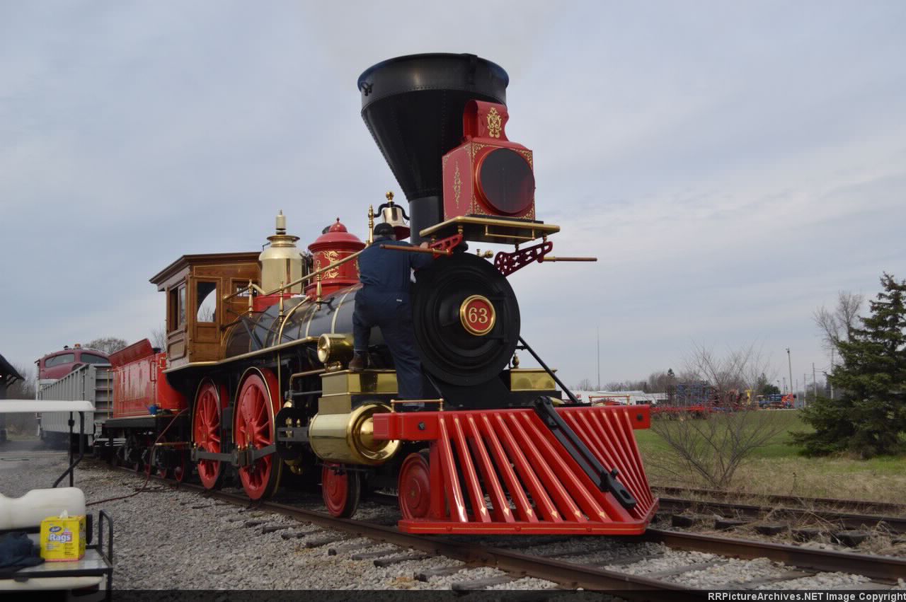 Early Friday morning, getting her ready.