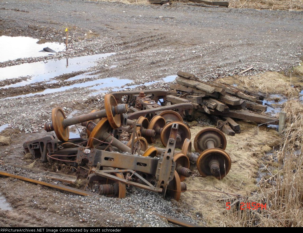 Axles & Trucks in a pile