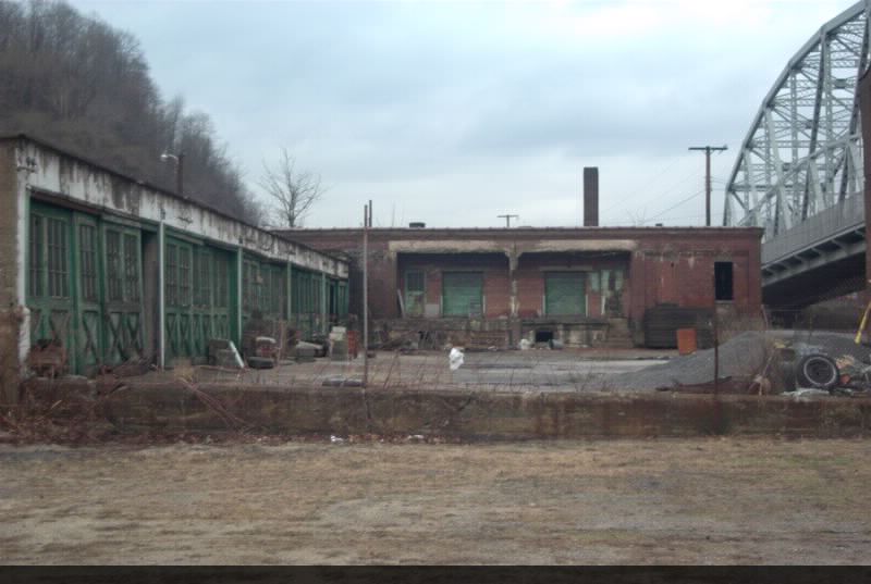 Trackside industrial building