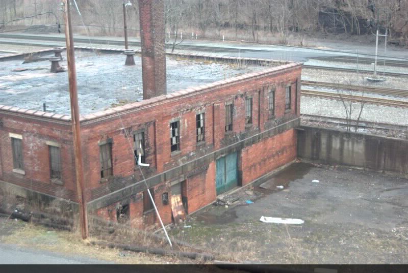 Trackside industrial building