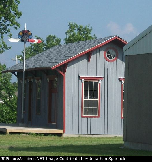 Looking east at former Alton depot,