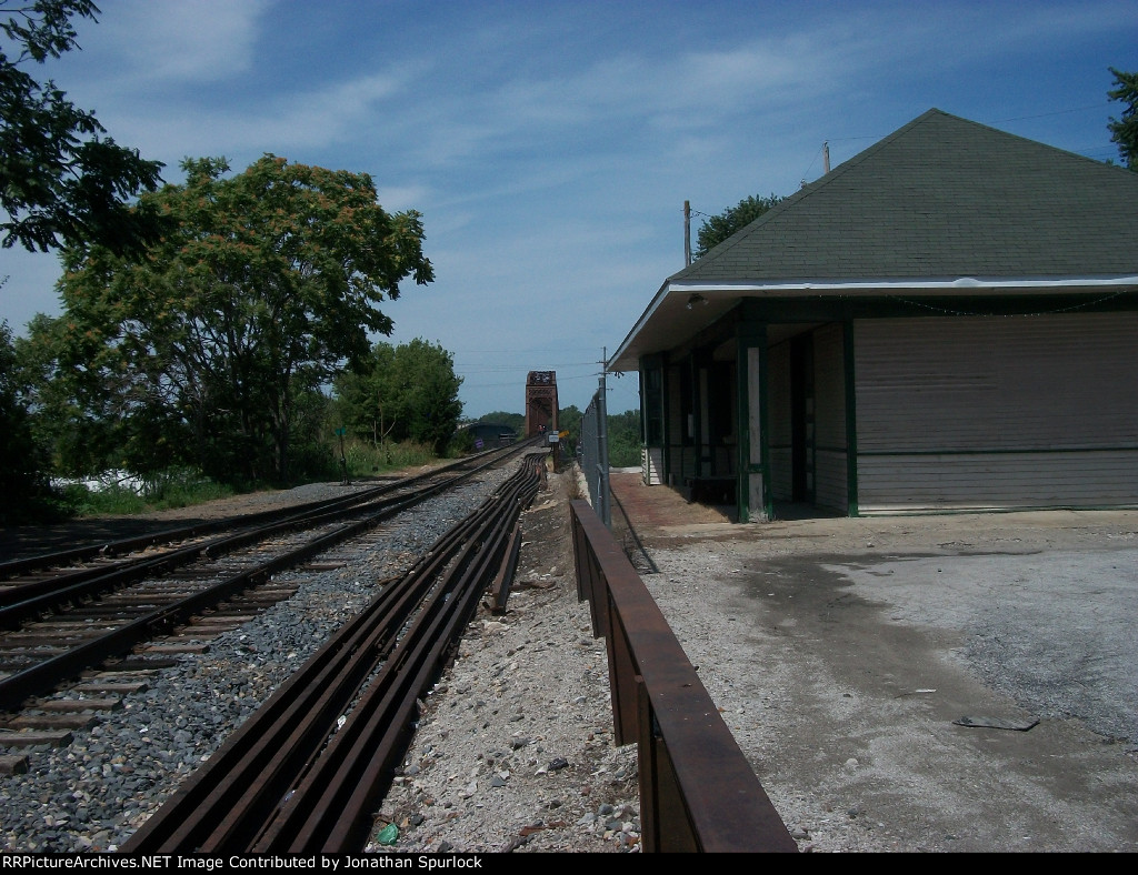 KCS right of way, looking west