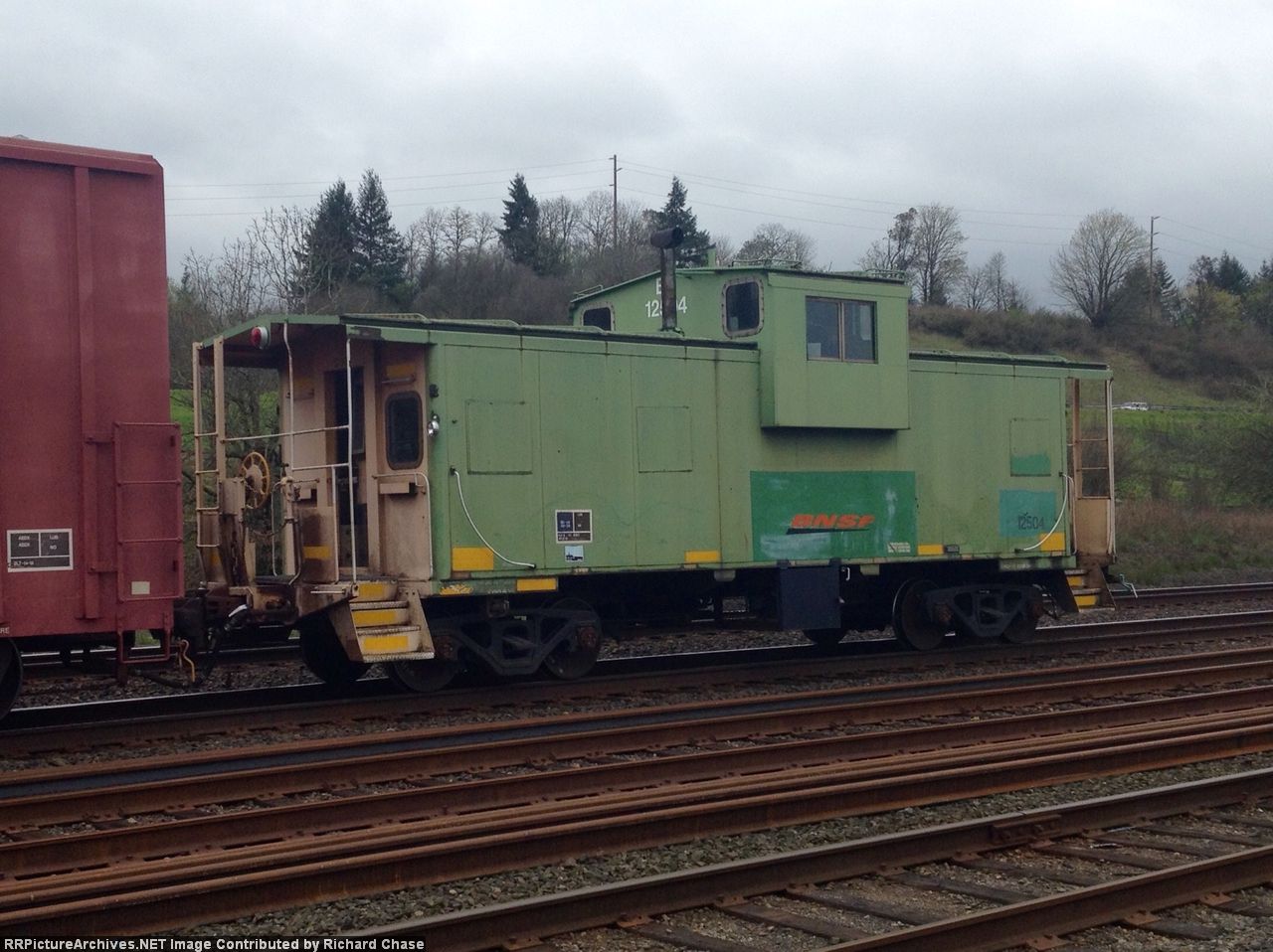 BNSF 12504 Rare caboose sighting!