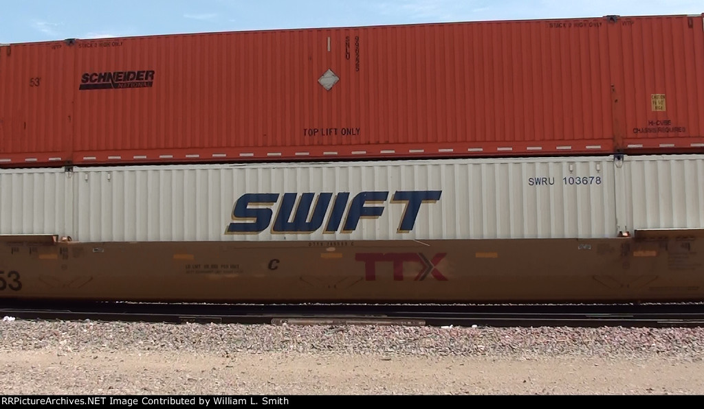 EB Intermodal Frt passing thru Needles Yard CA  2