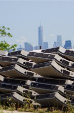 Tunnel lining segments await installation