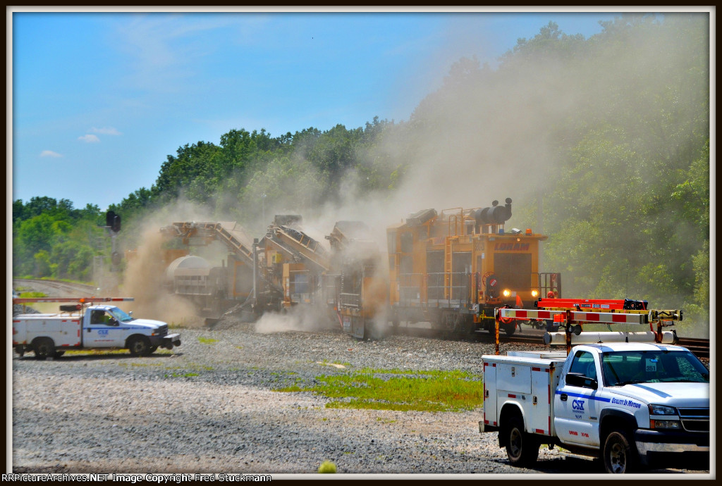 I kept a distance and got dirty.