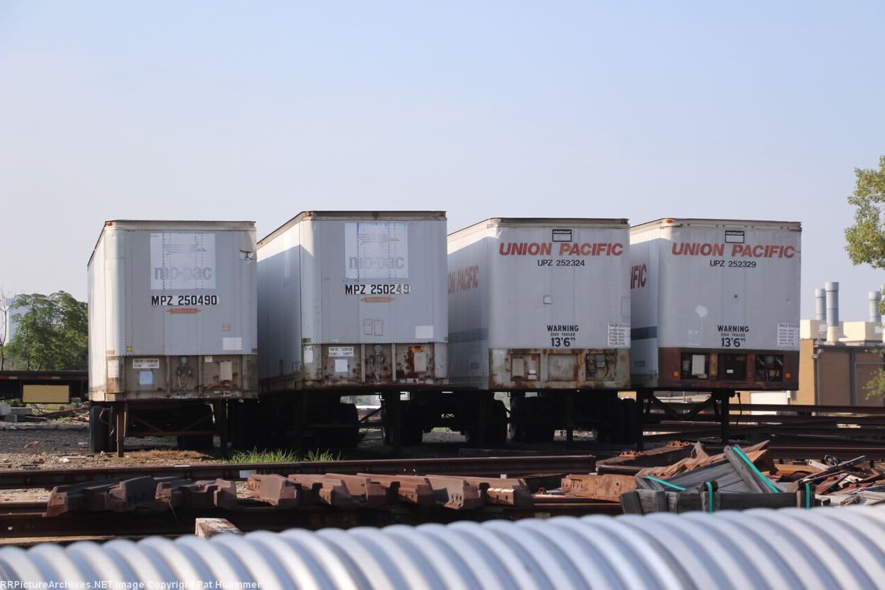 A bunch of old trailers