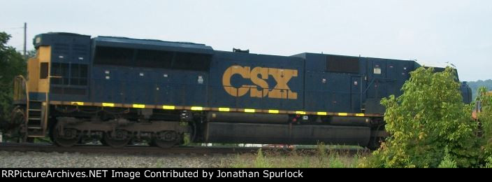 CSX unkmown SD80, engineer's side
