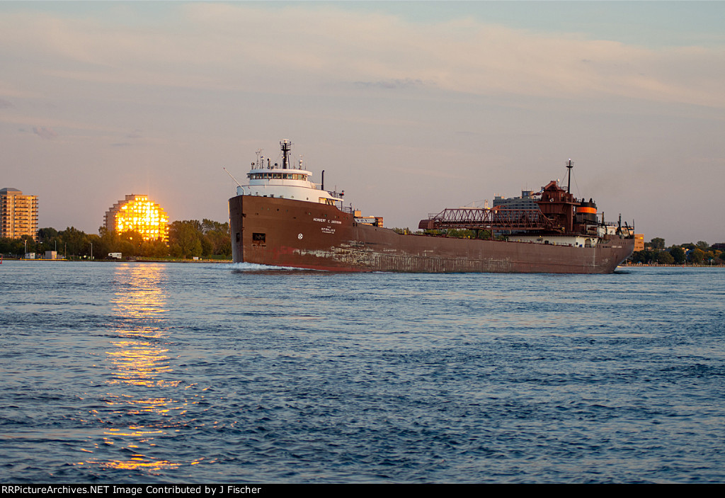 Herbert C. Jackson heads upriver
