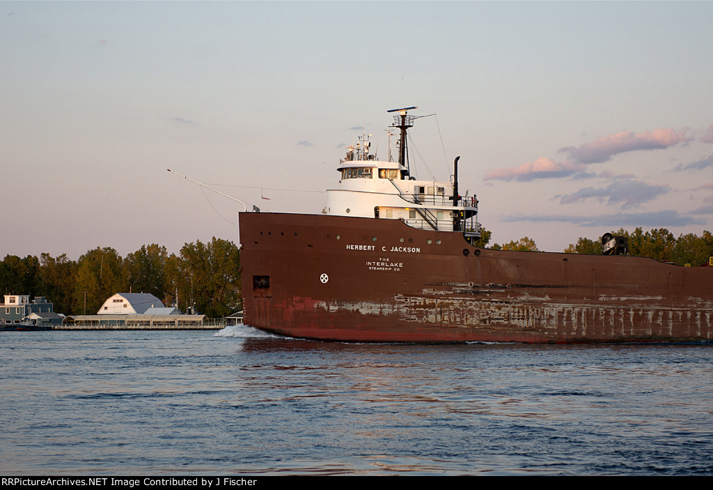 Herbert C. Jackson heads upriver
