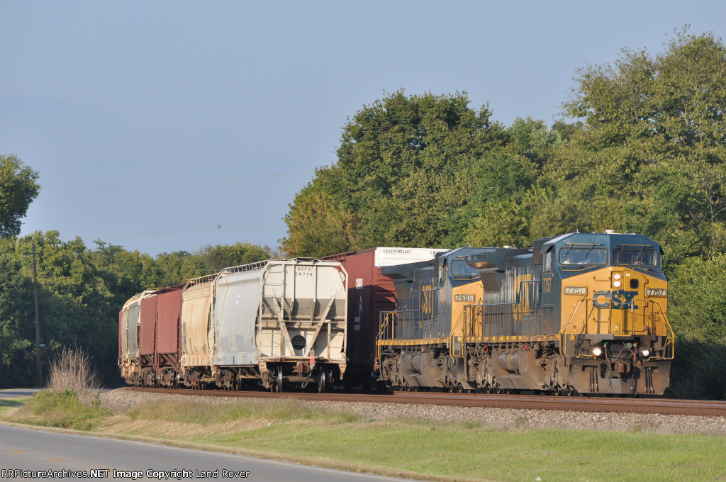 CSXT 7757 On CSX Q 243 Southbound Elephant Style