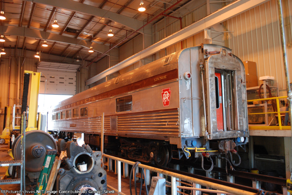 The Pennsylvania Private car Paul Revere sits in the shop for some work.