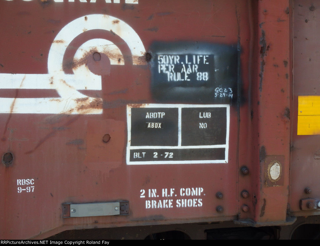 INTERESTING INFO ON THE SIDE OF THIS GONDOLA