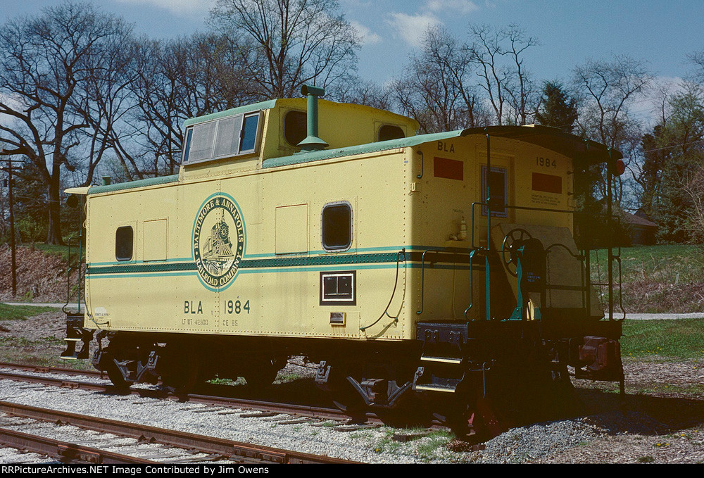 Baltimore & Annapolis caboose 1984