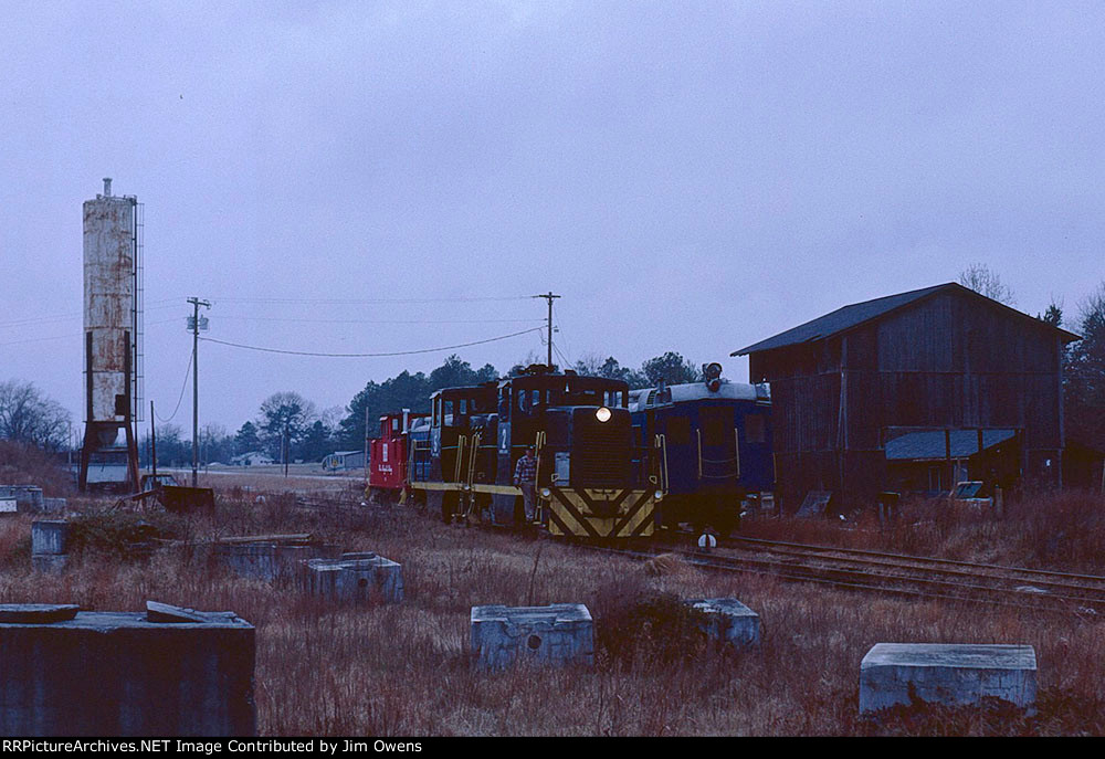 Running around the train