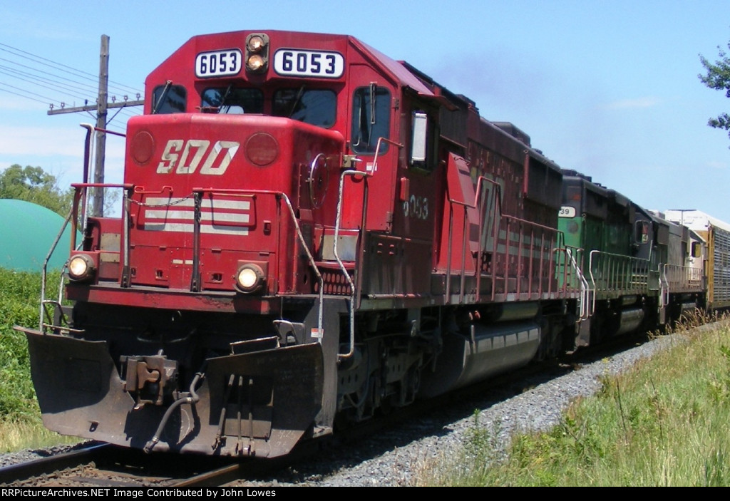 Westbound races around the curve