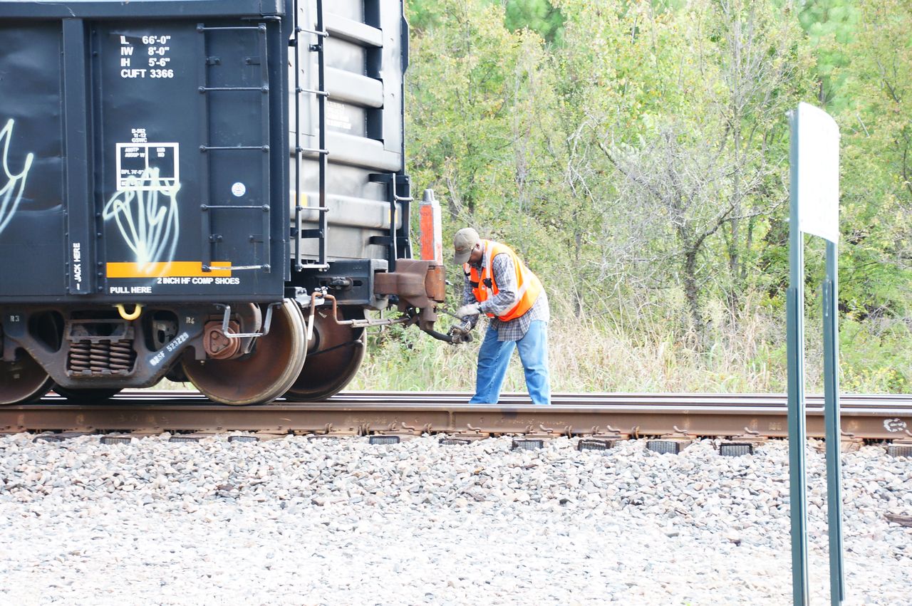 Hooking up the brake line