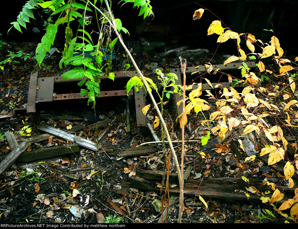 whats left of a railcar in REA Building