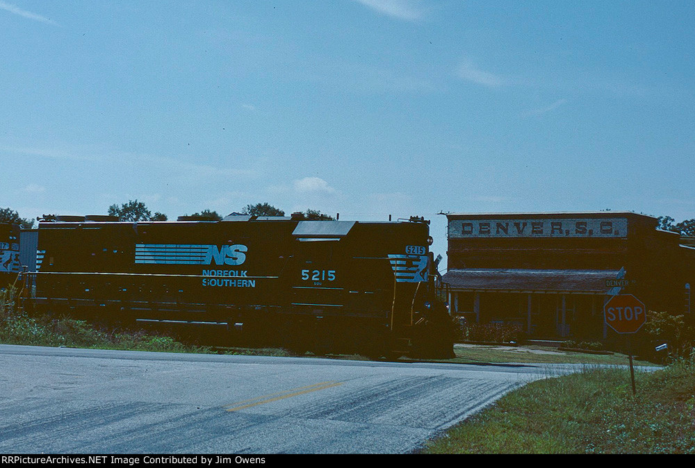 NS #67 rolls through downtown Denver, SC.