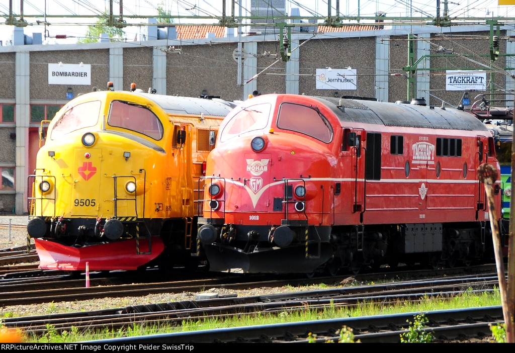 9505 - Strukton Rail and 1012 - Tagkraft, Sweden