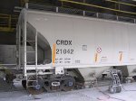 CRDX 21042 unloads portland cement.