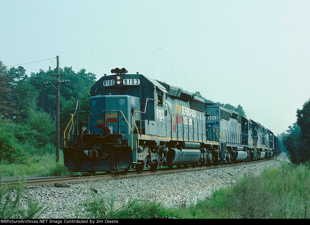 Southbound at Harris.