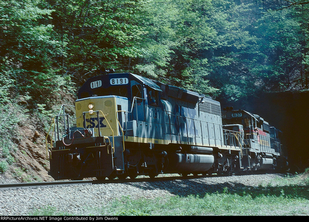 Between tunnels on the loops.