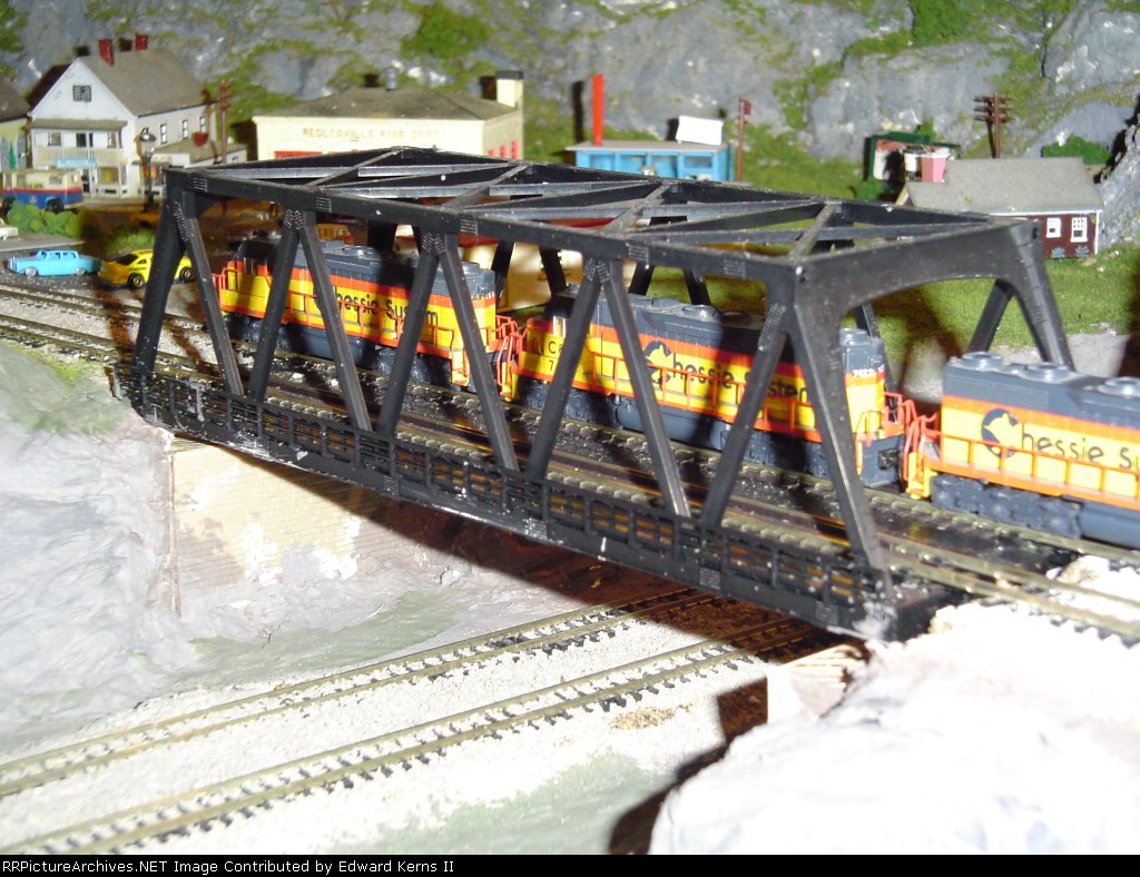 Piggyback Train Across the Bridge