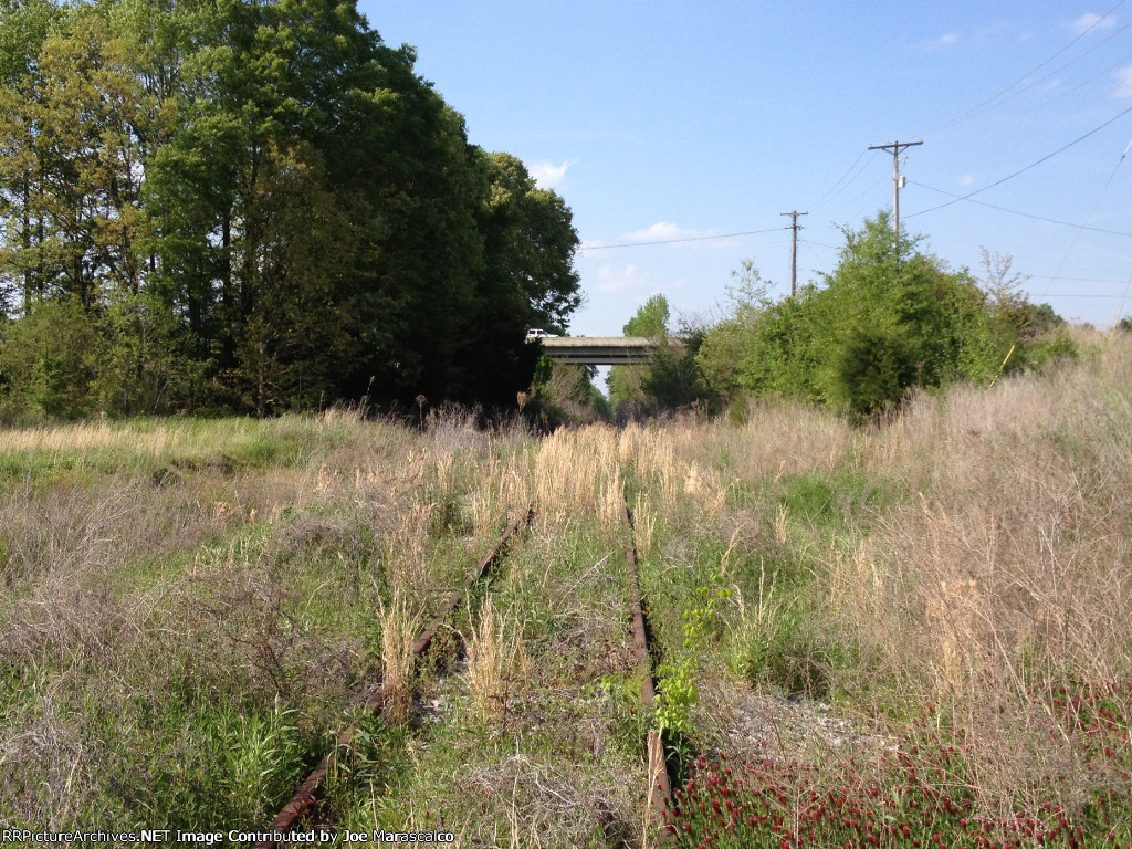 looking north at mile 639.6
