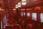 Interior shot of the Dining car at the Greenwood Historical Museum.