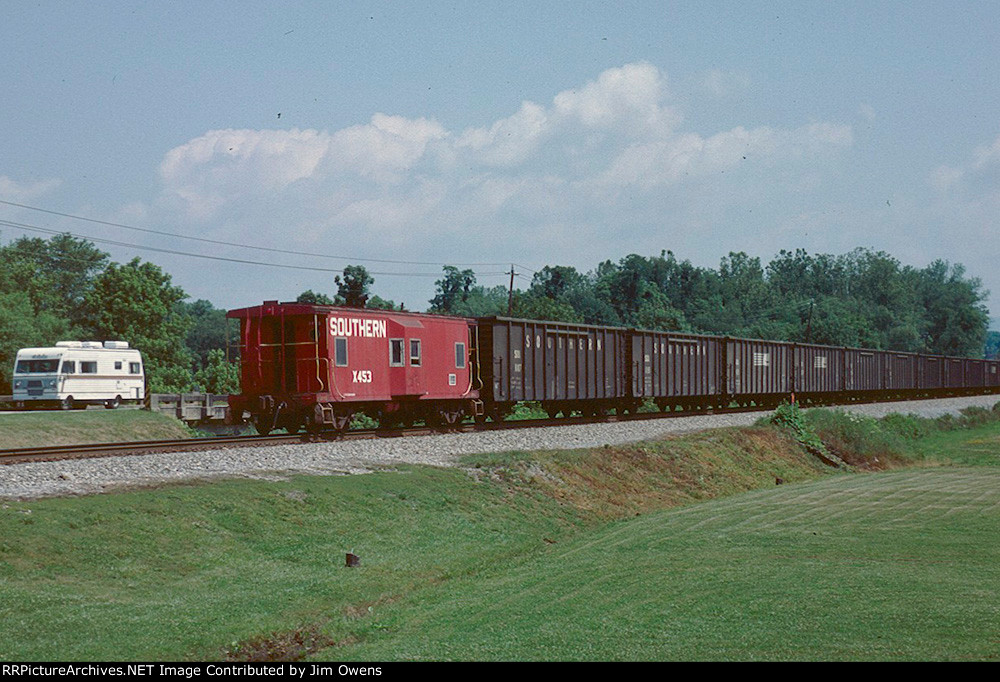 A westbound emoty coal train.