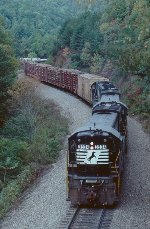 Eastbound Marion Turn at Mill Creek Bridge