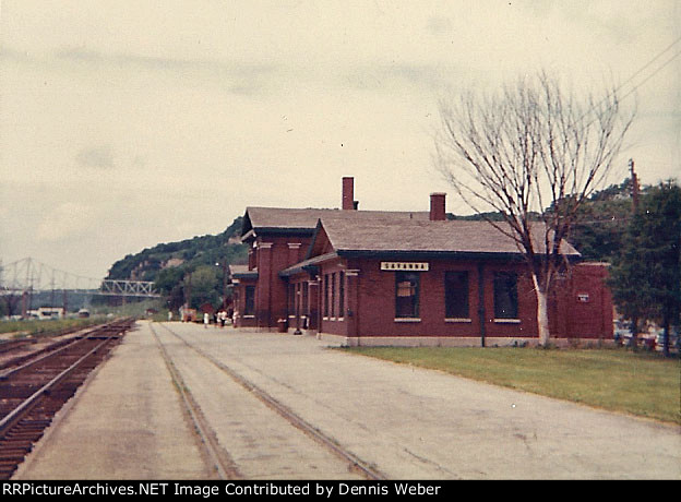  CB&Q  Depot   At Savanna,Ill. 