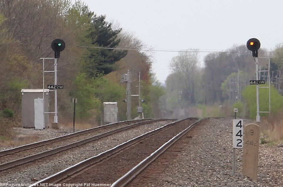 The intermediates at 442