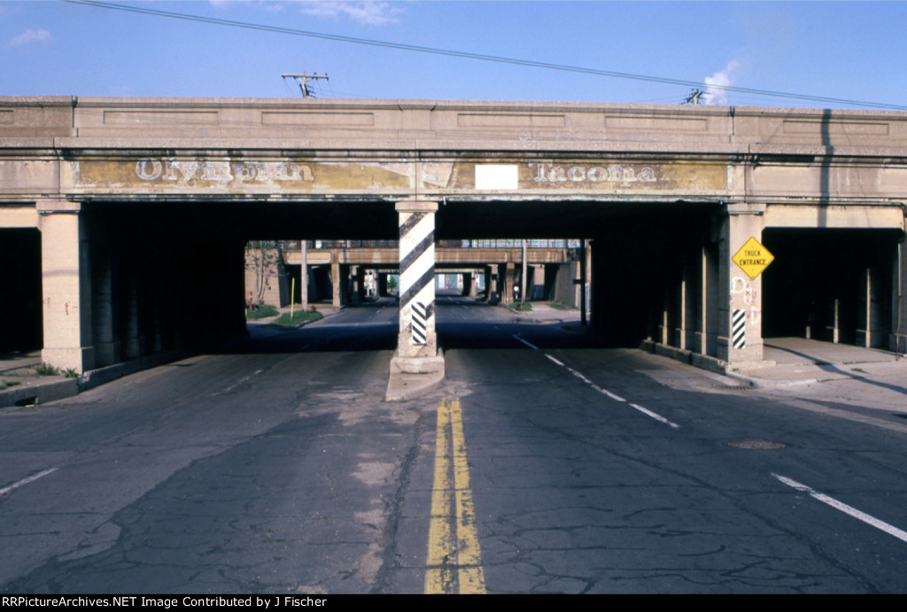 An overpass in Milwaukee